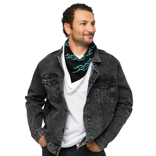 Ocean Waves All-over print bandana by Our BoatyVerse