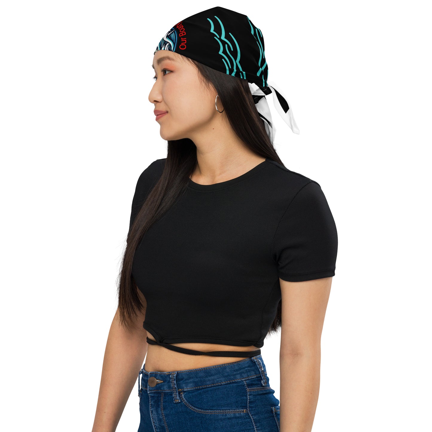 Ocean Waves All-over print bandana by Our BoatyVerse