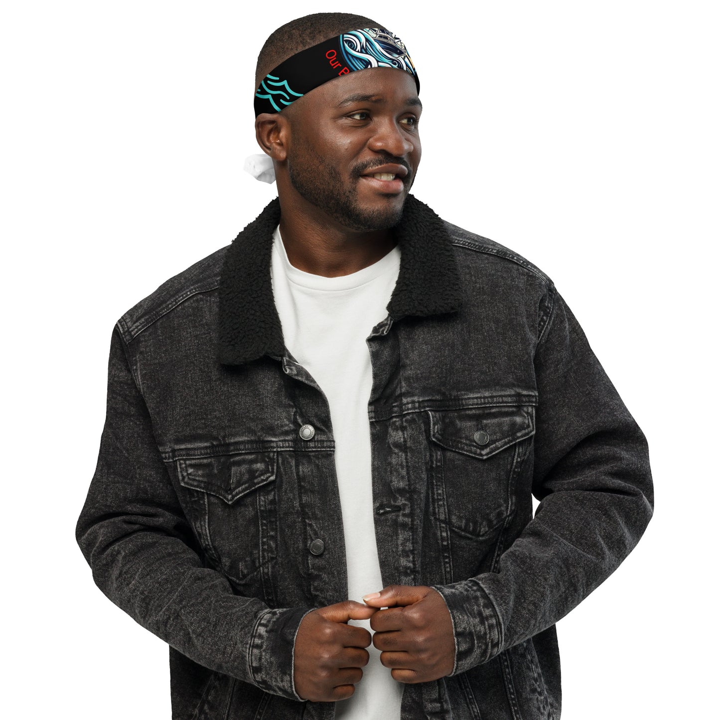 Ocean Waves All-over print bandana by Our BoatyVerse