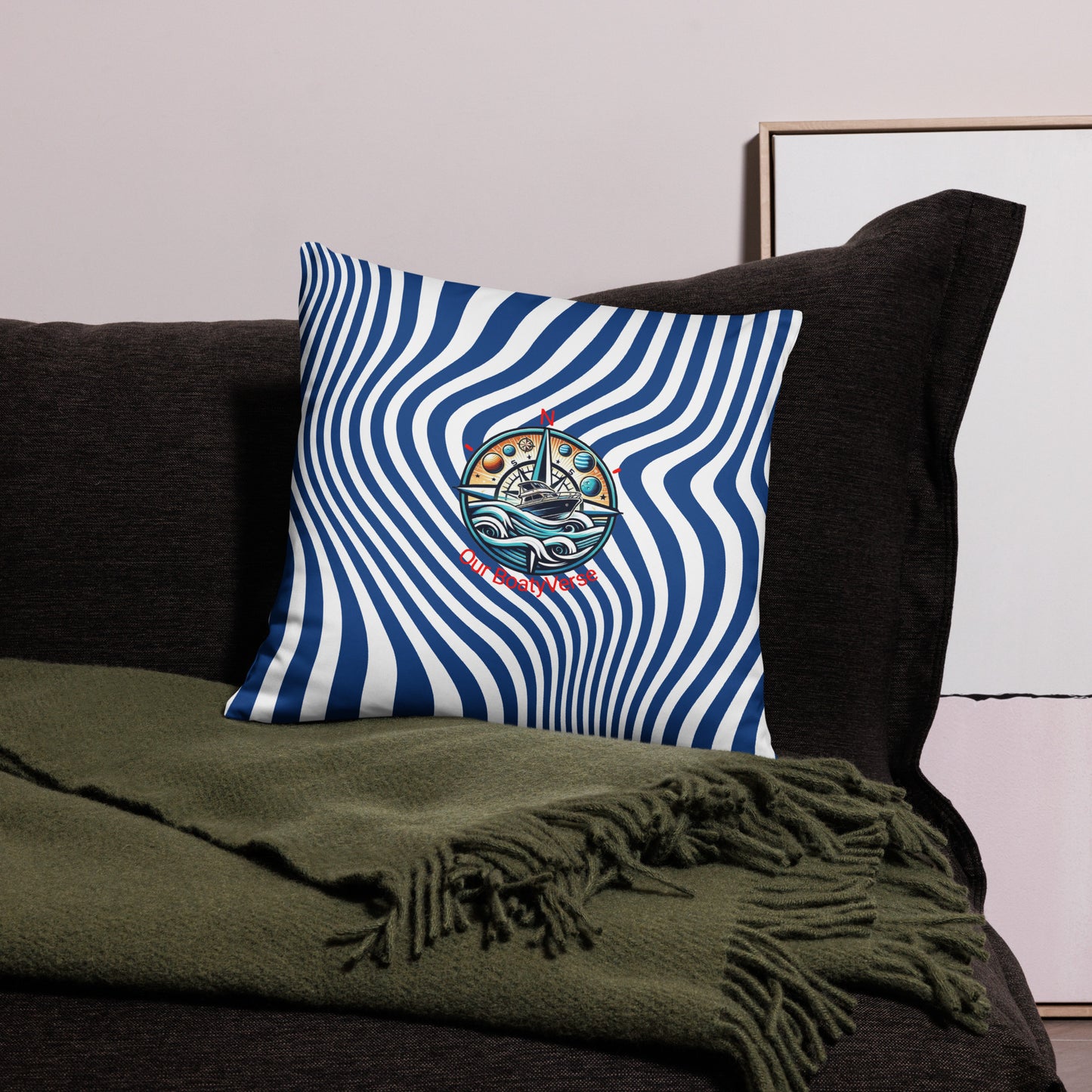 Blue Wave Radical Cushion by Our BoatyVerse