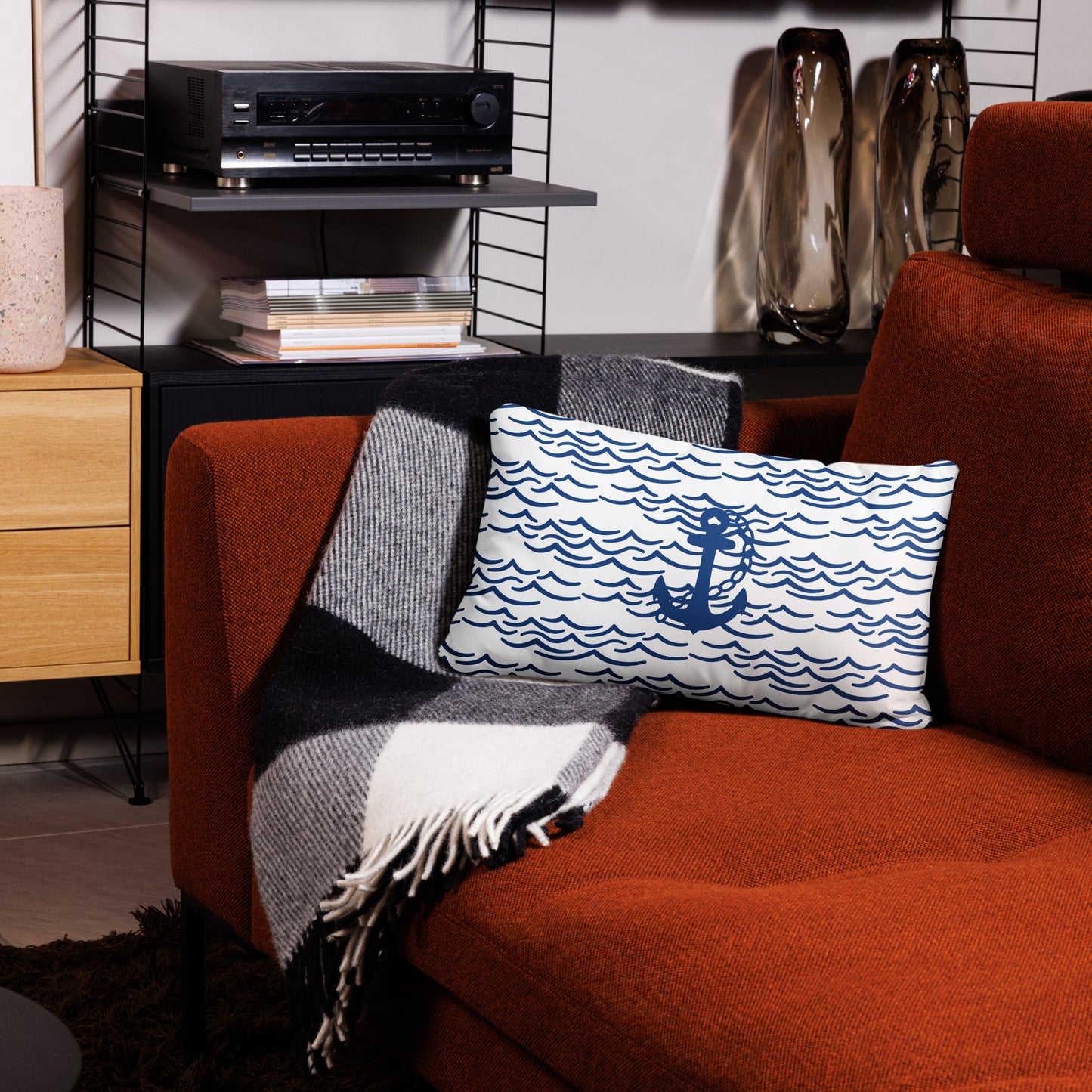 Anchor and Waves Comfy Cushions by Our BoatyVerse