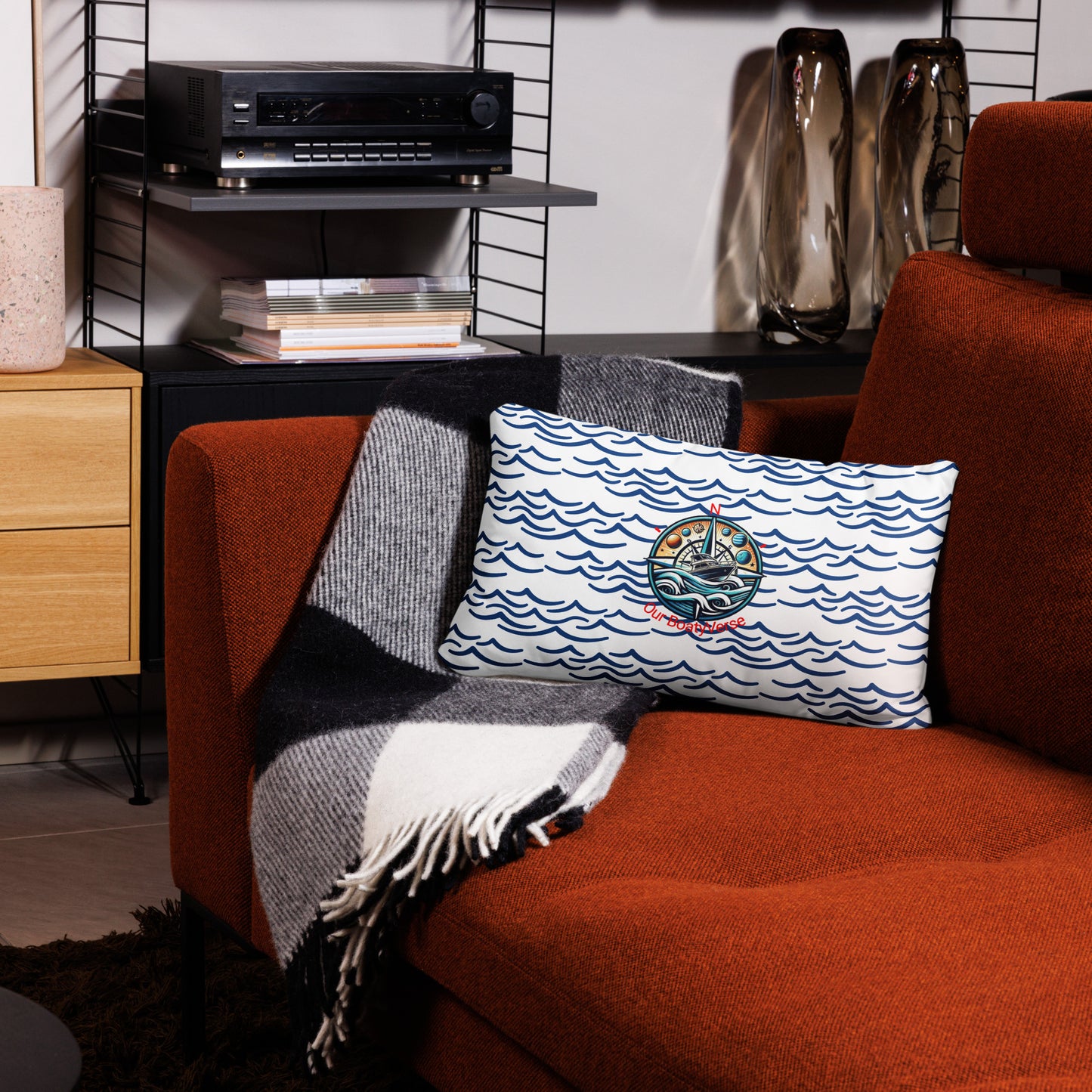 Anchor and Waves Comfy Cushions by Our BoatyVerse