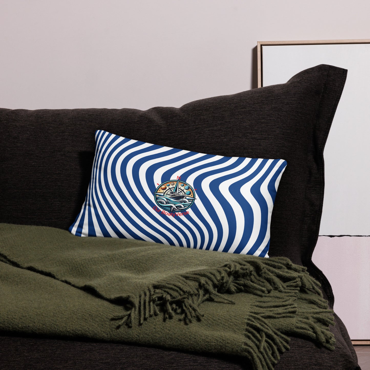 Blue Wave Radical Cushion by Our BoatyVerse