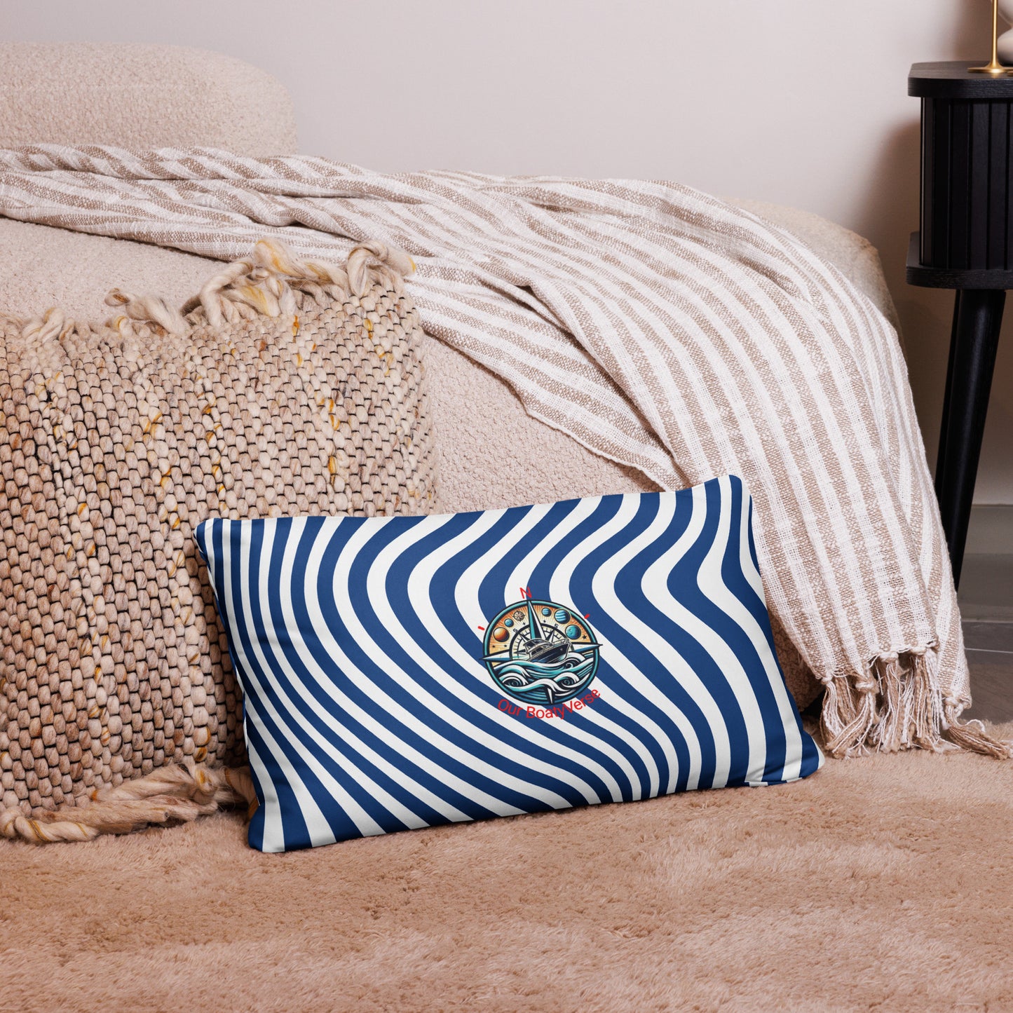 Blue Wave Radical Cushion by Our BoatyVerse