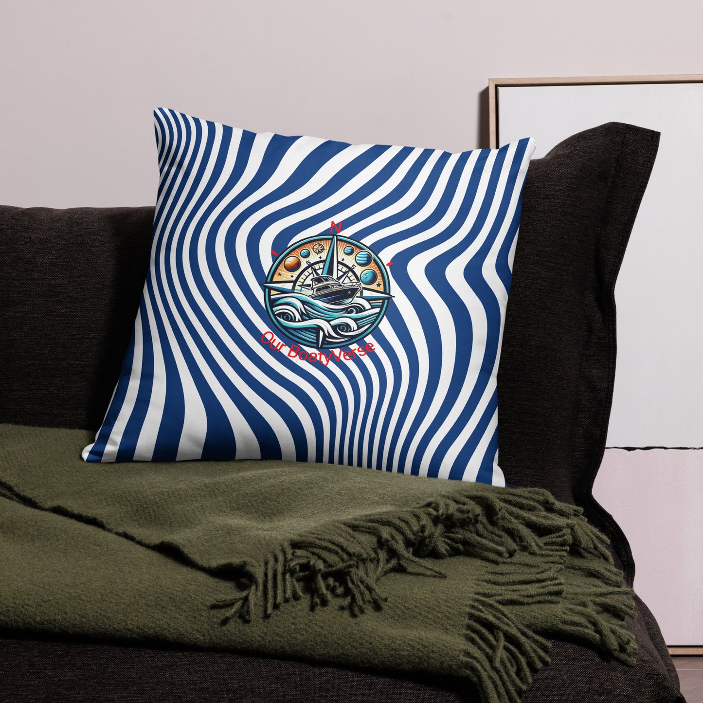 Blue Wave Radical Cushion by Our BoatyVerse