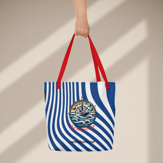 Summer Vibes Large Tote Bag by Our BoatyVerse