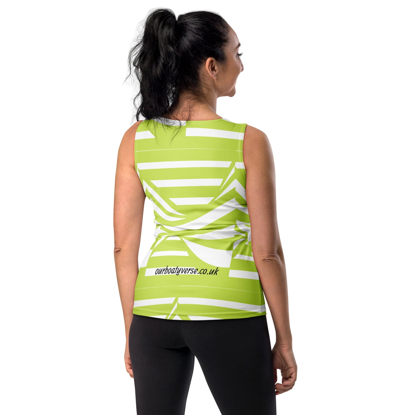 Women's Green Gym Sublimation Cut & Sew Tank Top By Our BoatyVerse