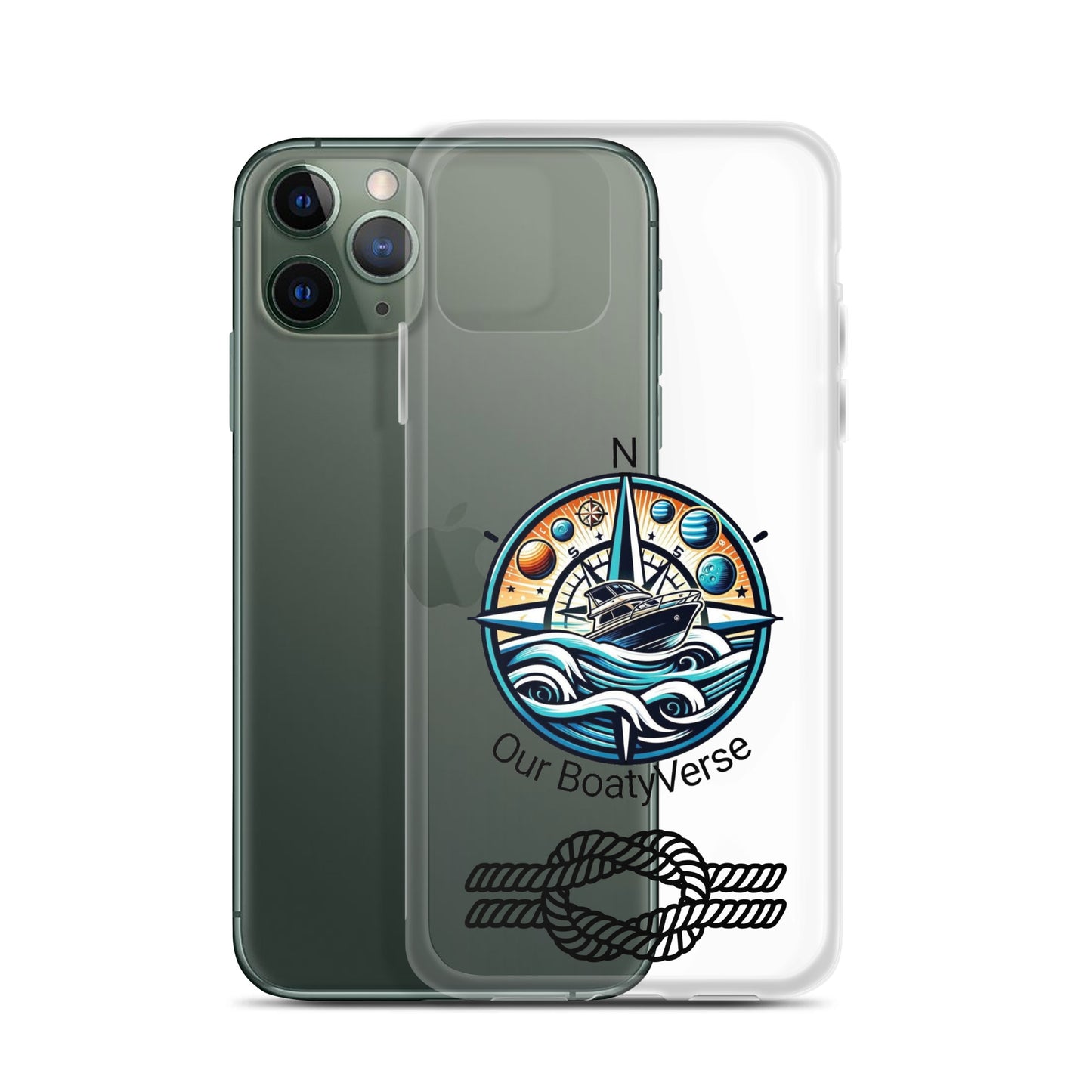iPhone Stylish Clear Case for all latest models iPhone® by Our BoatyVerse