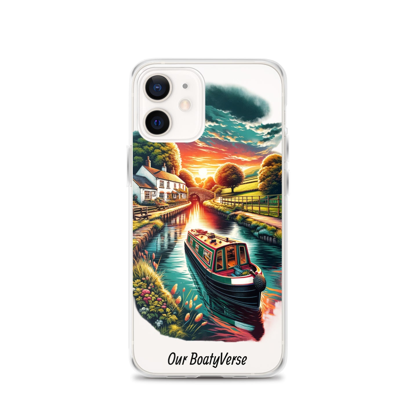 Narrowboat Dreams, Clear Case for iPhone® models by Our BoatyVerse