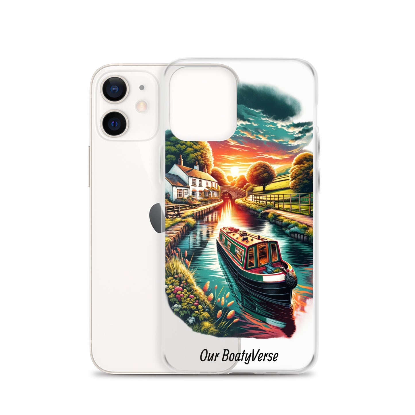 Narrowboat Dreams, Clear Case for iPhone® models by Our BoatyVerse
