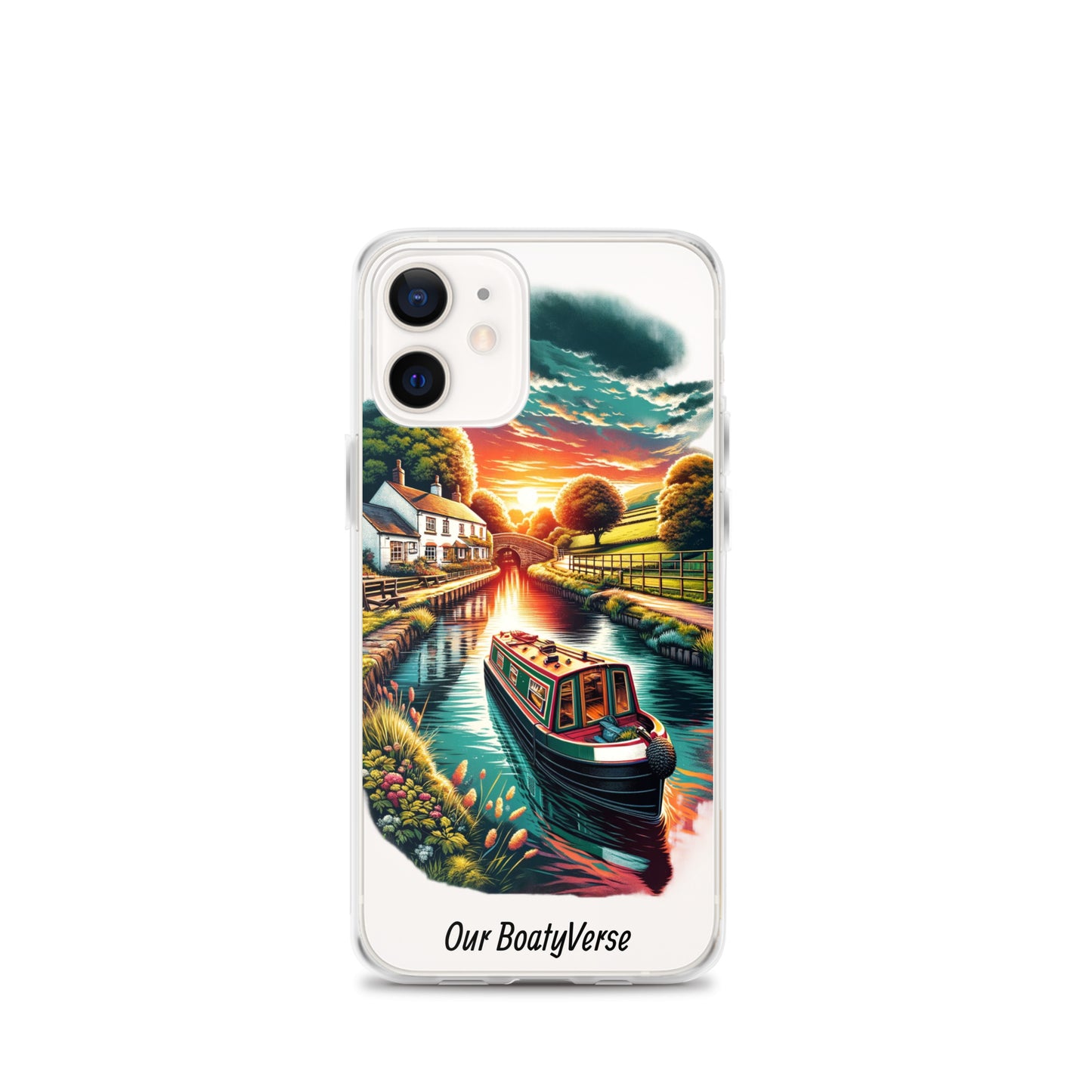 Narrowboat Dreams, Clear Case for iPhone® models by Our BoatyVerse