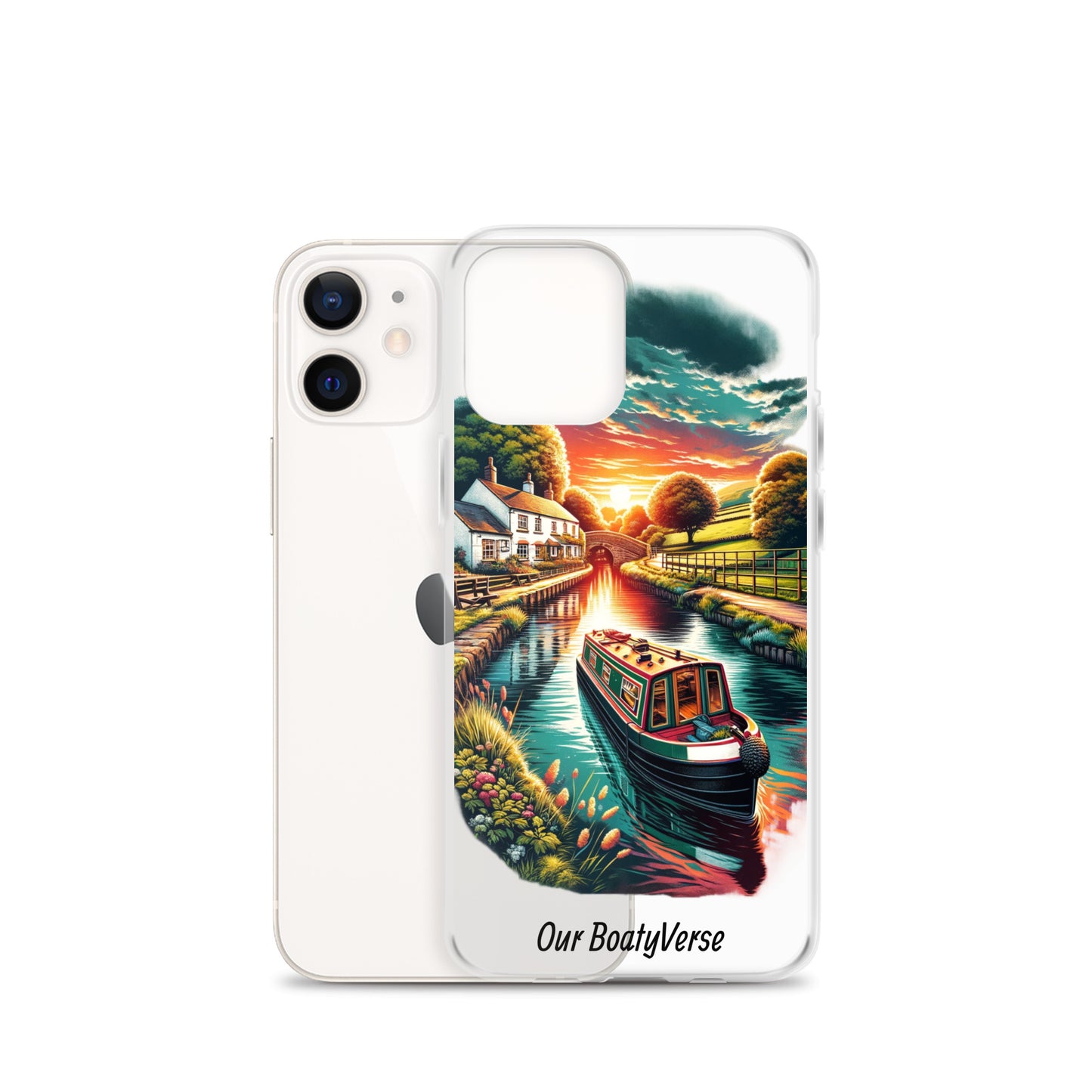 Narrowboat Dreams, Clear Case for iPhone® models by Our BoatyVerse