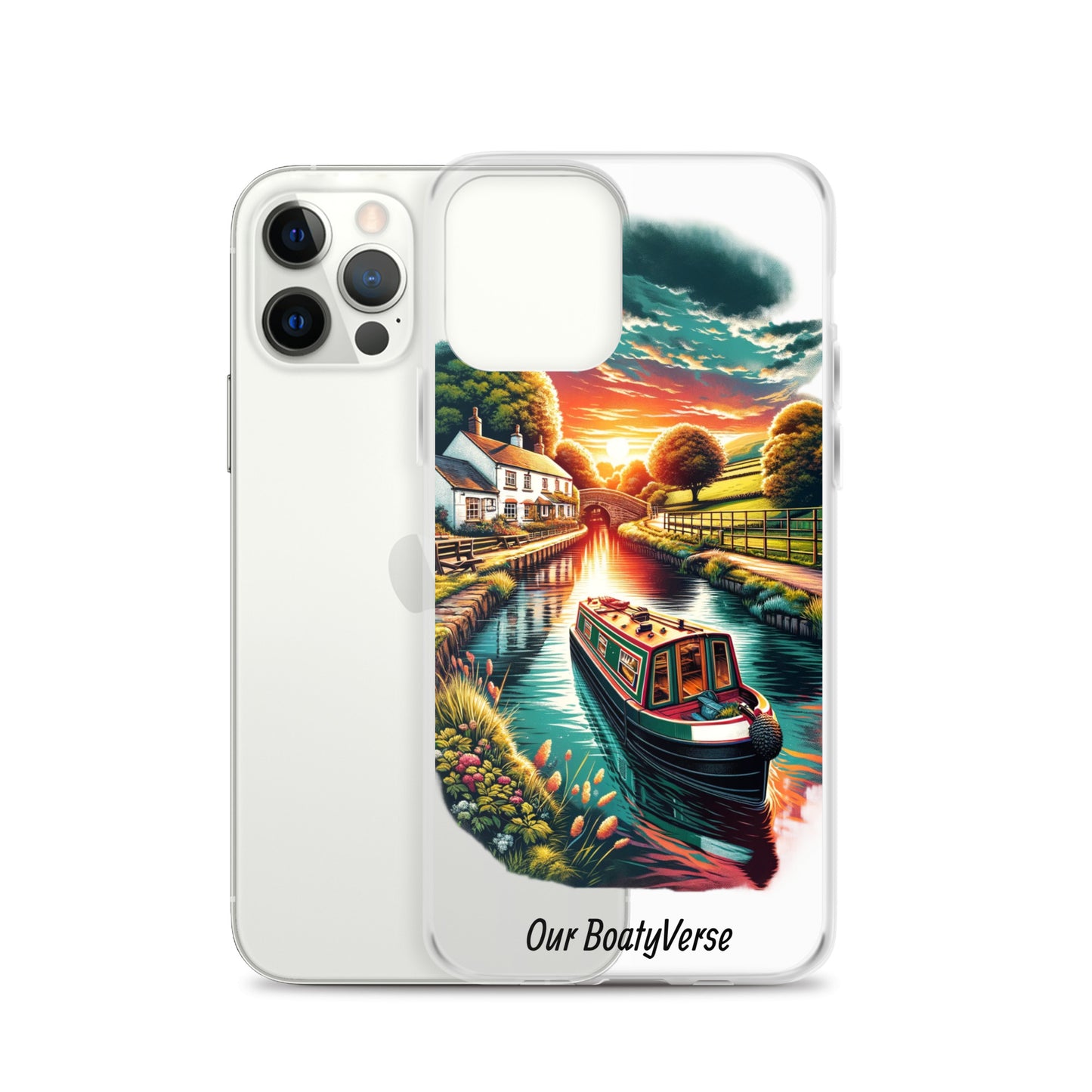 Narrowboat Dreams, Clear Case for iPhone® models by Our BoatyVerse