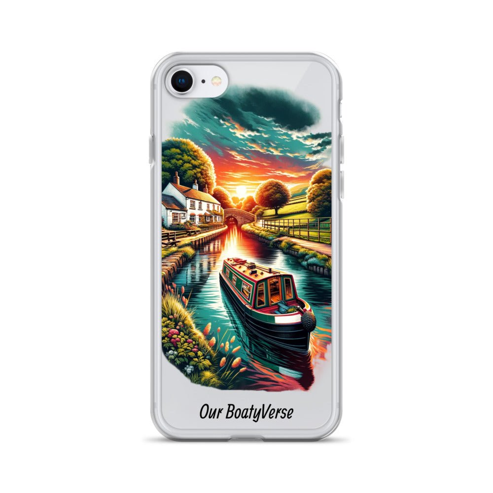 Narrowboat Dreams, Clear Case for iPhone® models by Our BoatyVerse