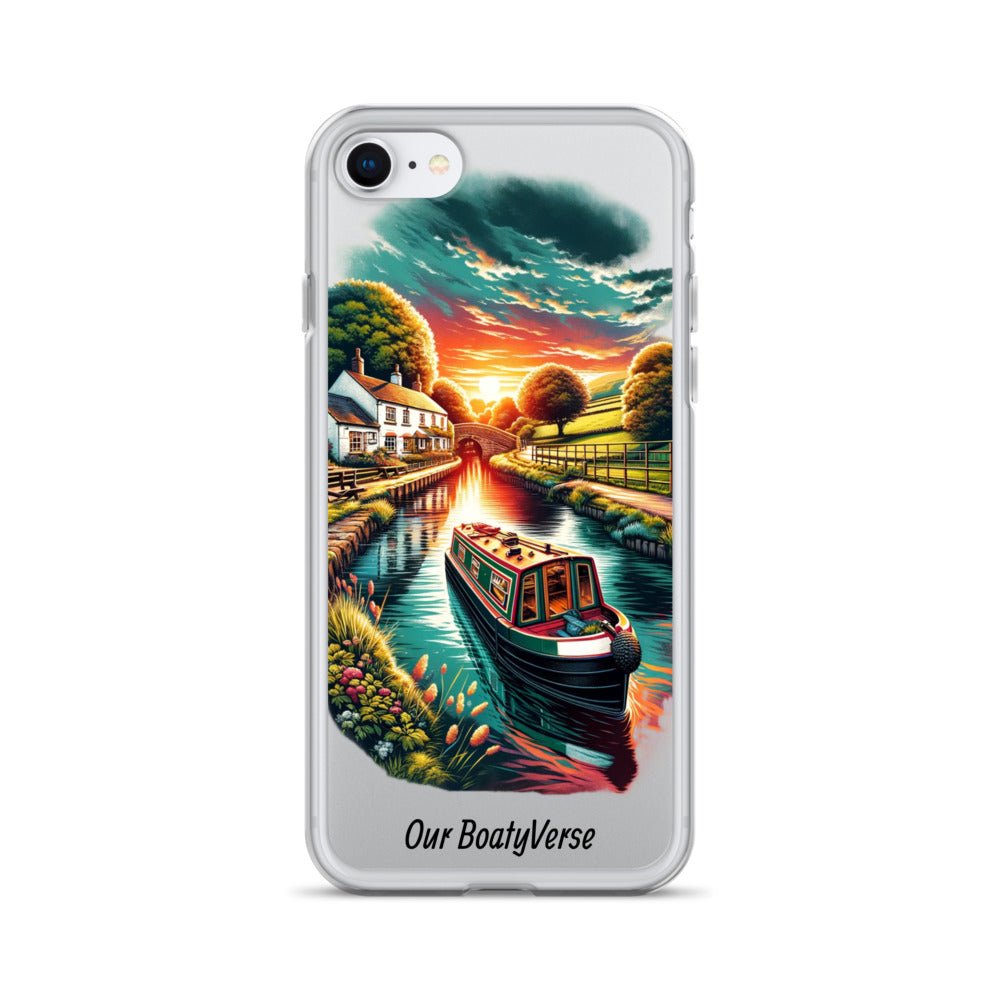 Narrowboat Dreams, Clear Case for iPhone® models by Our BoatyVerse