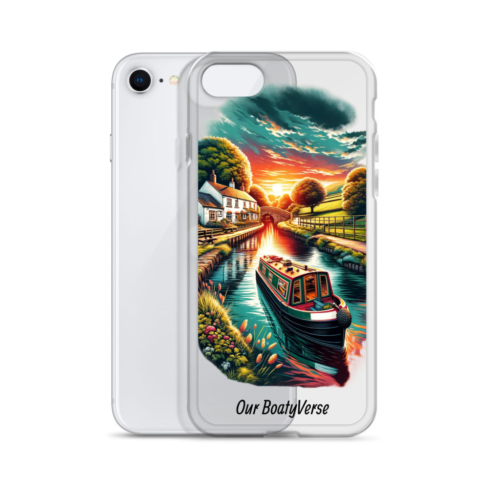 Narrowboat Dreams, Clear Case for iPhone® models by Our BoatyVerse