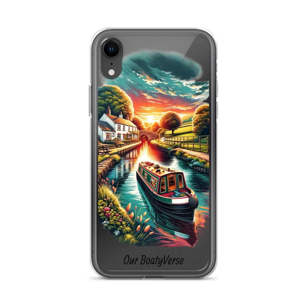 Narrowboat Dreams, Clear Case for iPhone® models by Our BoatyVerse