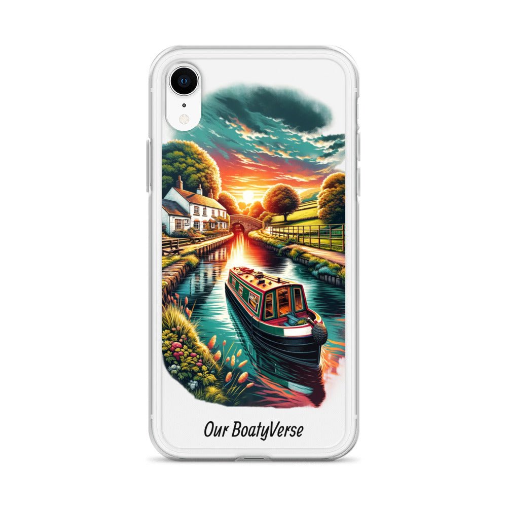 Narrowboat Dreams, Clear Case for iPhone® models by Our BoatyVerse