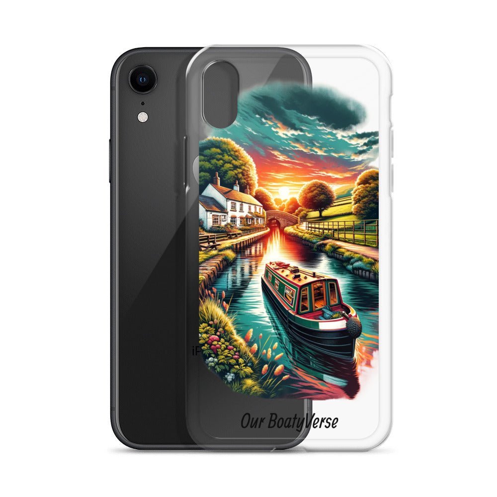 Narrowboat Dreams, Clear Case for iPhone® models by Our BoatyVerse