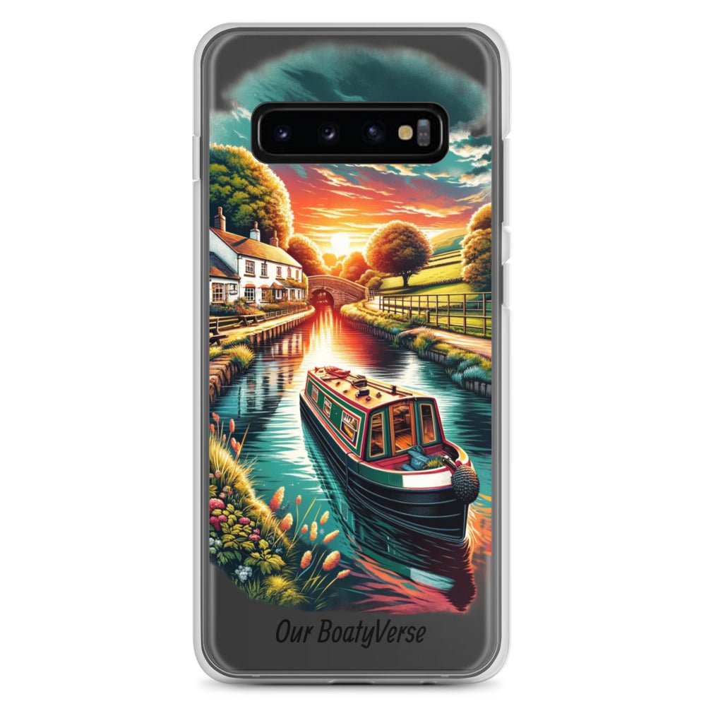 Narrowboat Dreams, Clear Case for Samsung® phones by Our BoatyVerse