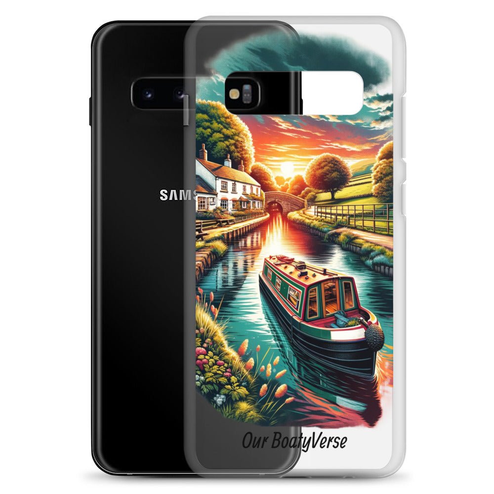 Narrowboat Dreams, Clear Case for Samsung® phones by Our BoatyVerse