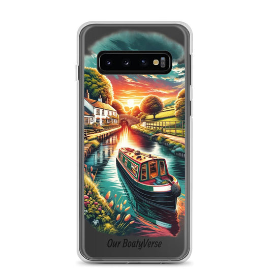 Narrowboat Dreams, Clear Case for Samsung® phones by Our BoatyVerse