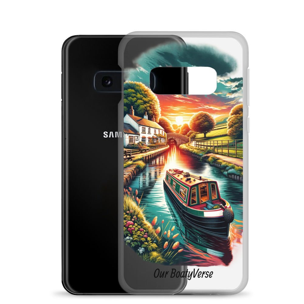 Narrowboat Dreams, Clear Case for Samsung® phones by Our BoatyVerse
