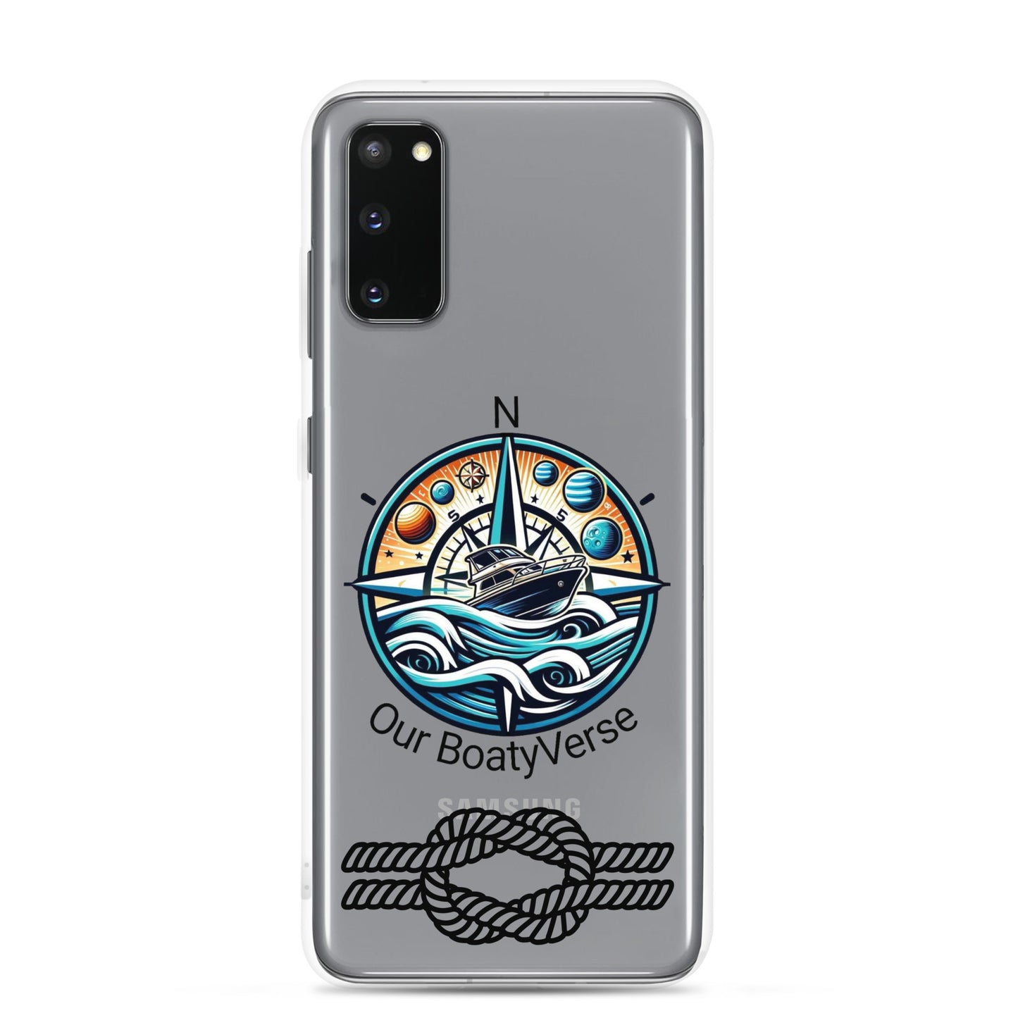 Stylish Clear Case for latest Samsung® phones by Our BoatyVerse