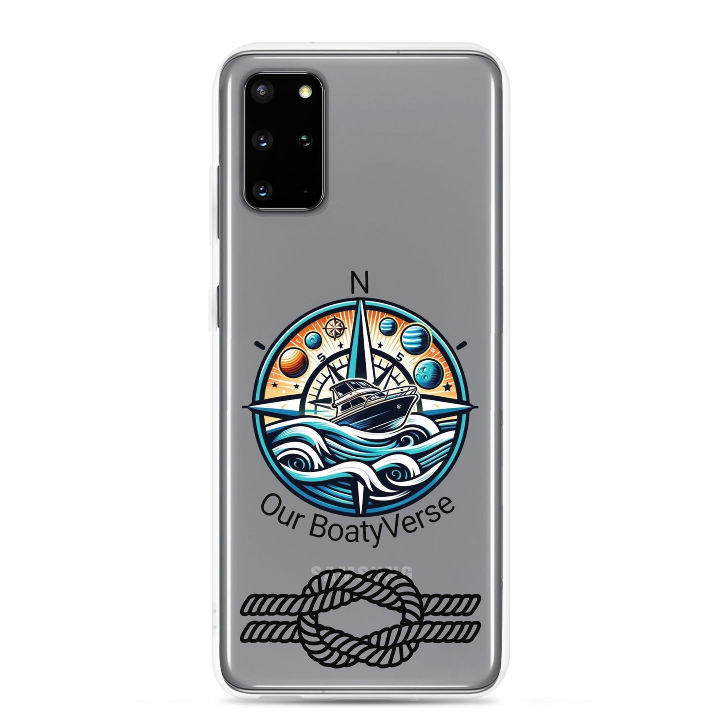 Stylish Clear Case for latest Samsung® phones by Our BoatyVerse