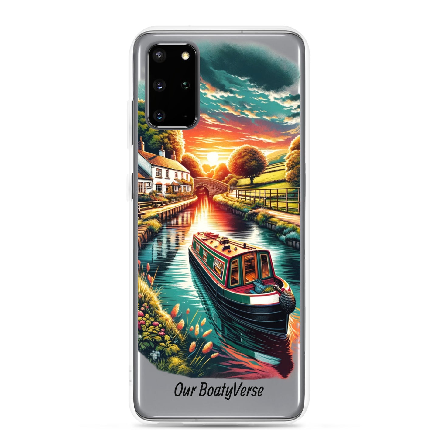 Narrowboat Dreams, Clear Case for Samsung® phones by Our BoatyVerse