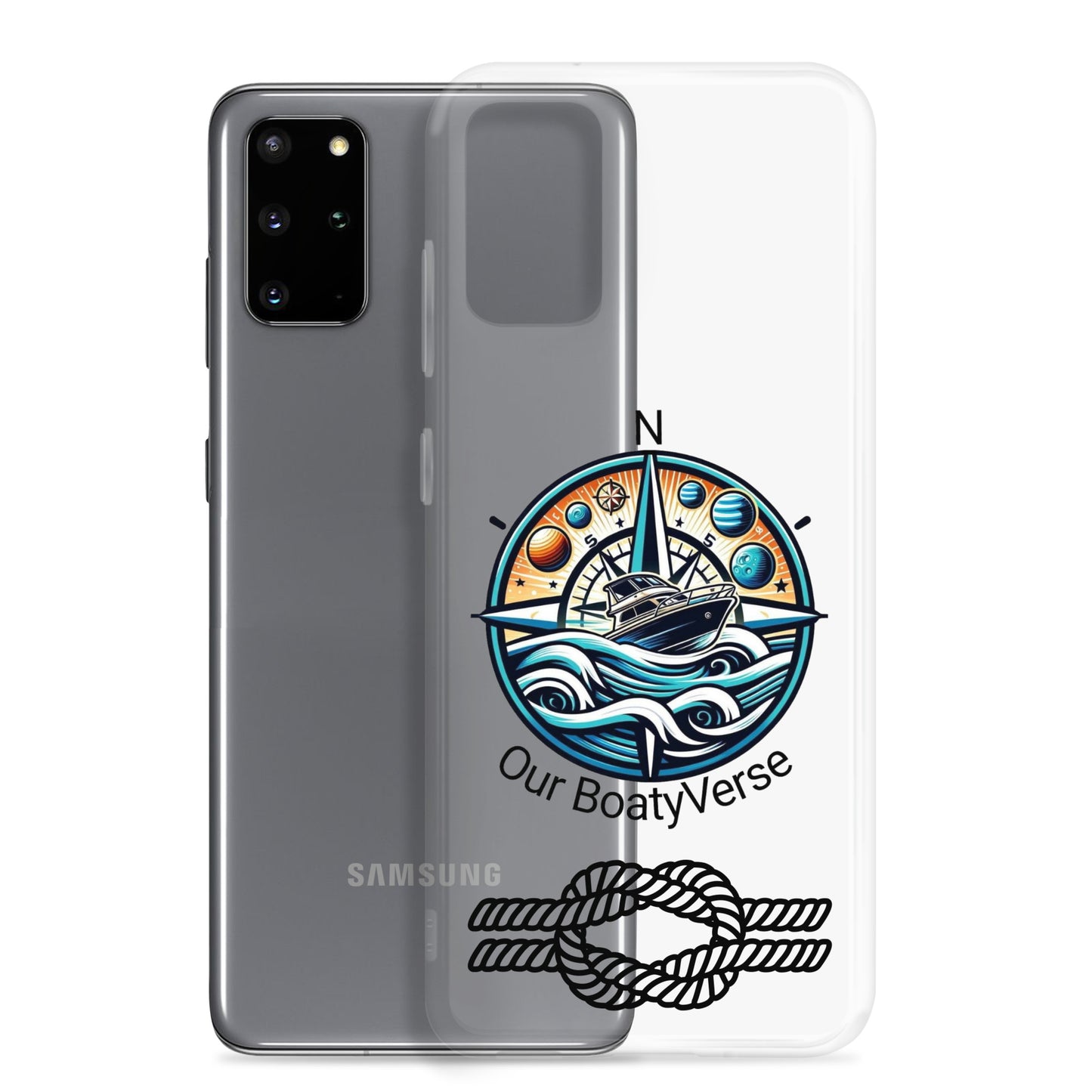 Stylish Clear Case for latest Samsung® phones by Our BoatyVerse