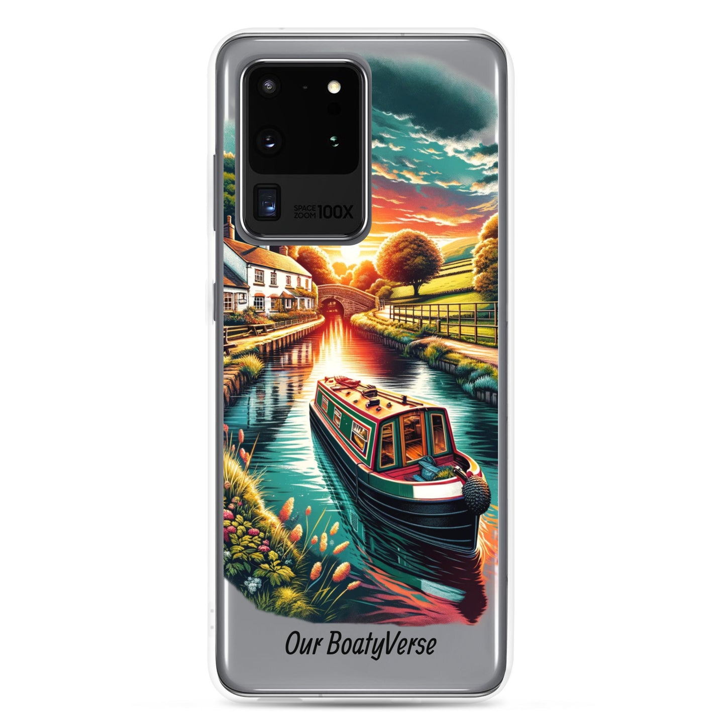 Narrowboat Dreams, Clear Case for Samsung® phones by Our BoatyVerse
