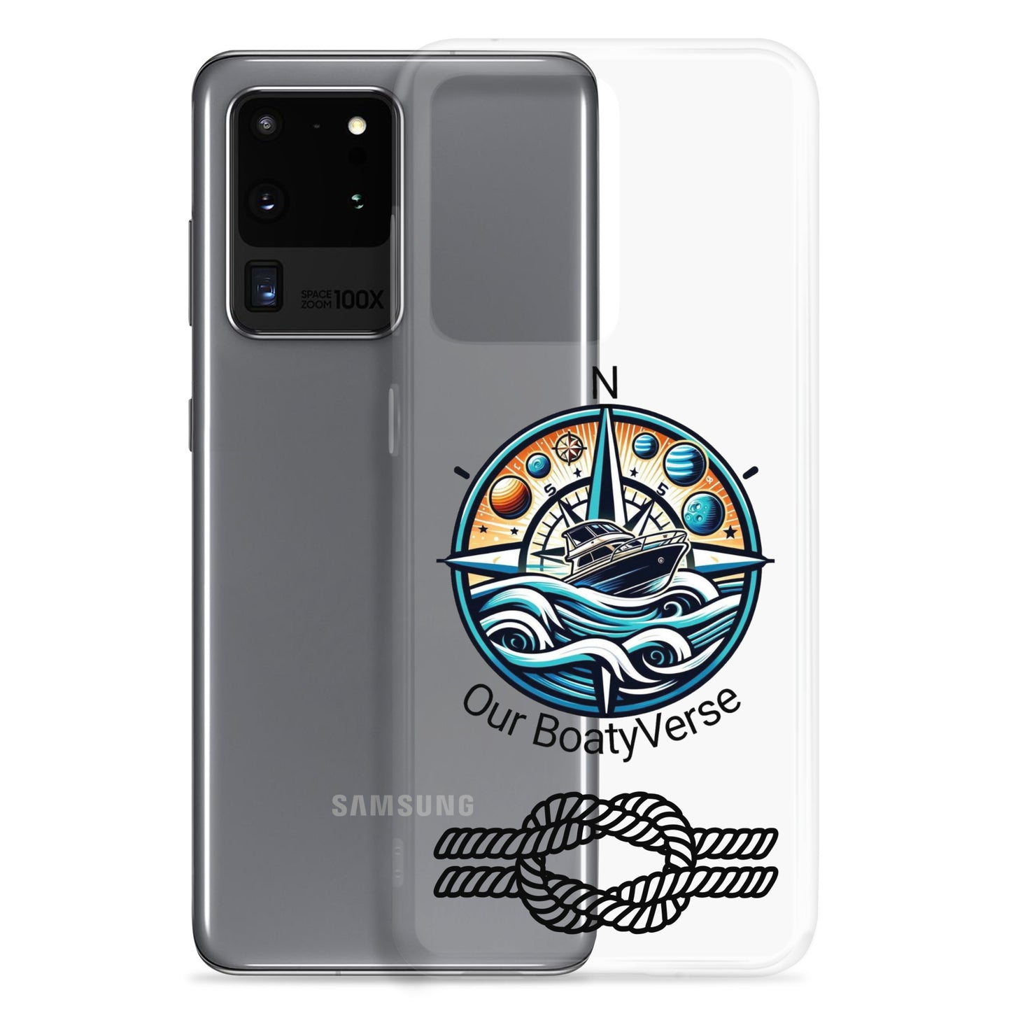Stylish Clear Case for latest Samsung® phones by Our BoatyVerse