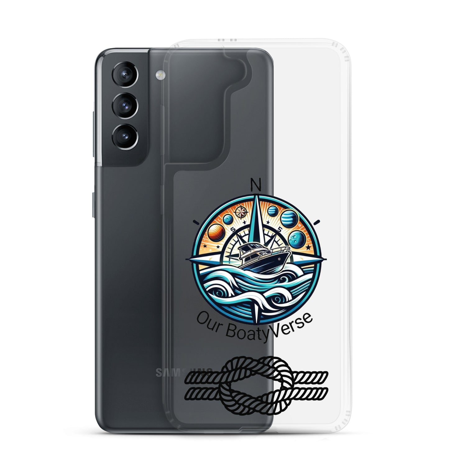 Stylish Clear Case for latest Samsung® phones by Our BoatyVerse