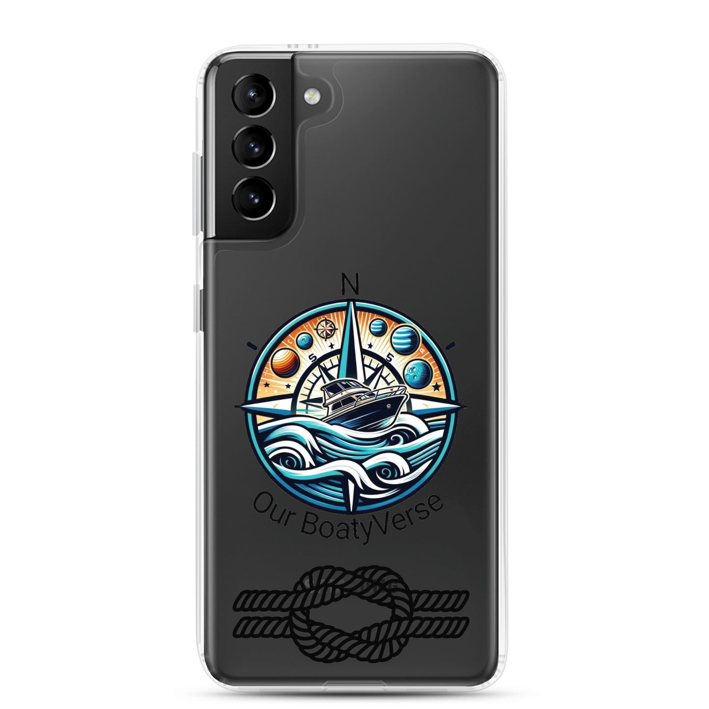 Stylish Clear Case for latest Samsung® phones by Our BoatyVerse