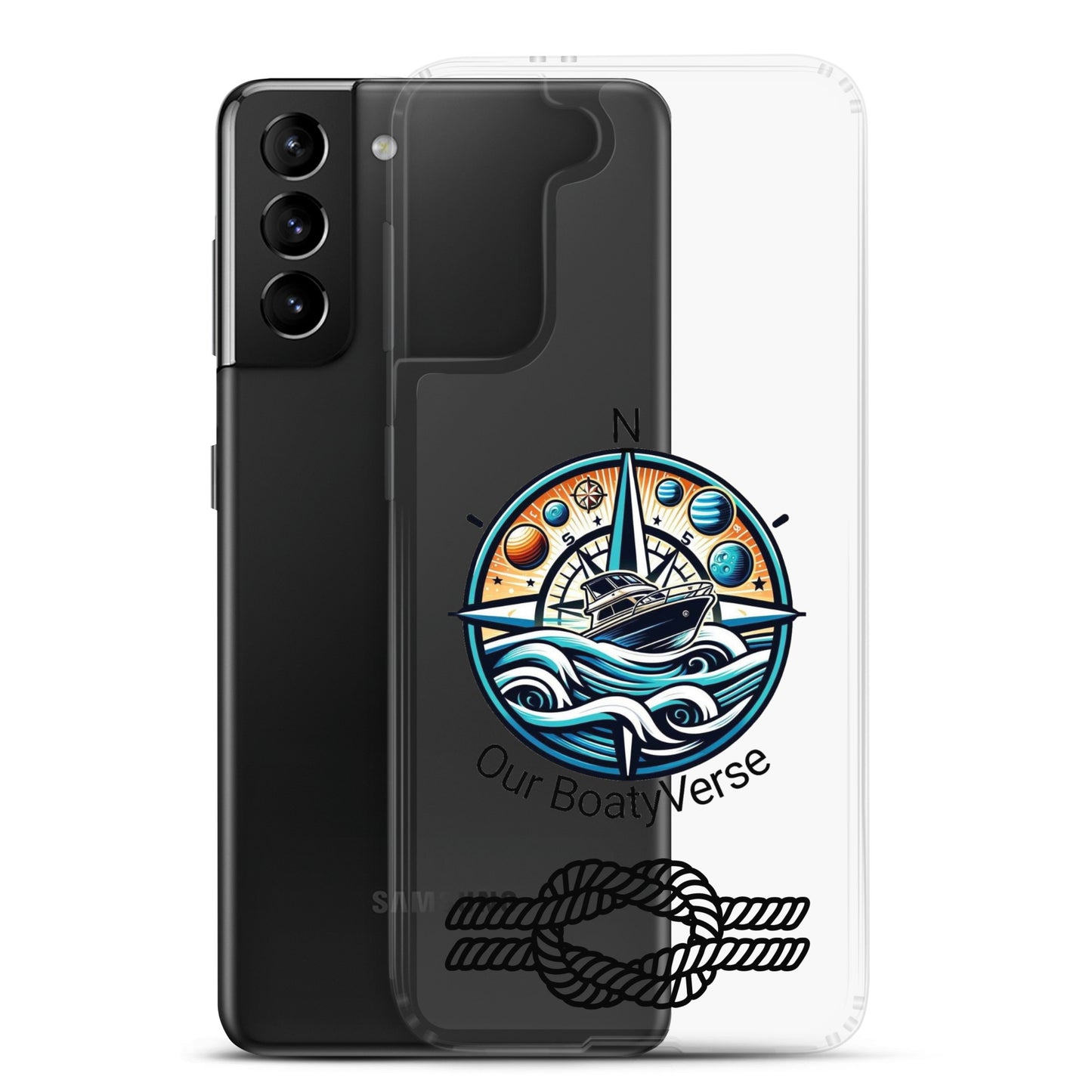Stylish Clear Case for latest Samsung® phones by Our BoatyVerse