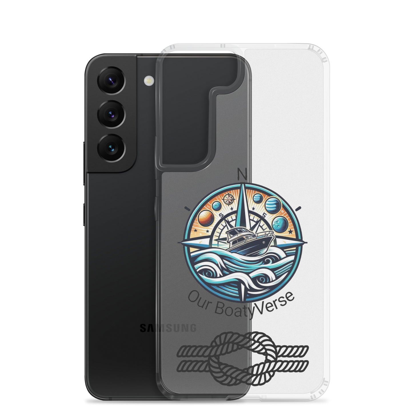 Stylish Clear Case for latest Samsung® phones by Our BoatyVerse
