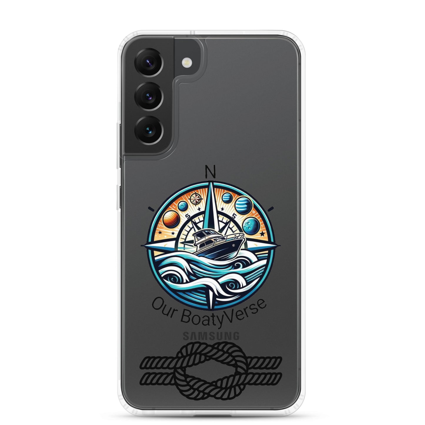Stylish Clear Case for latest Samsung® phones by Our BoatyVerse