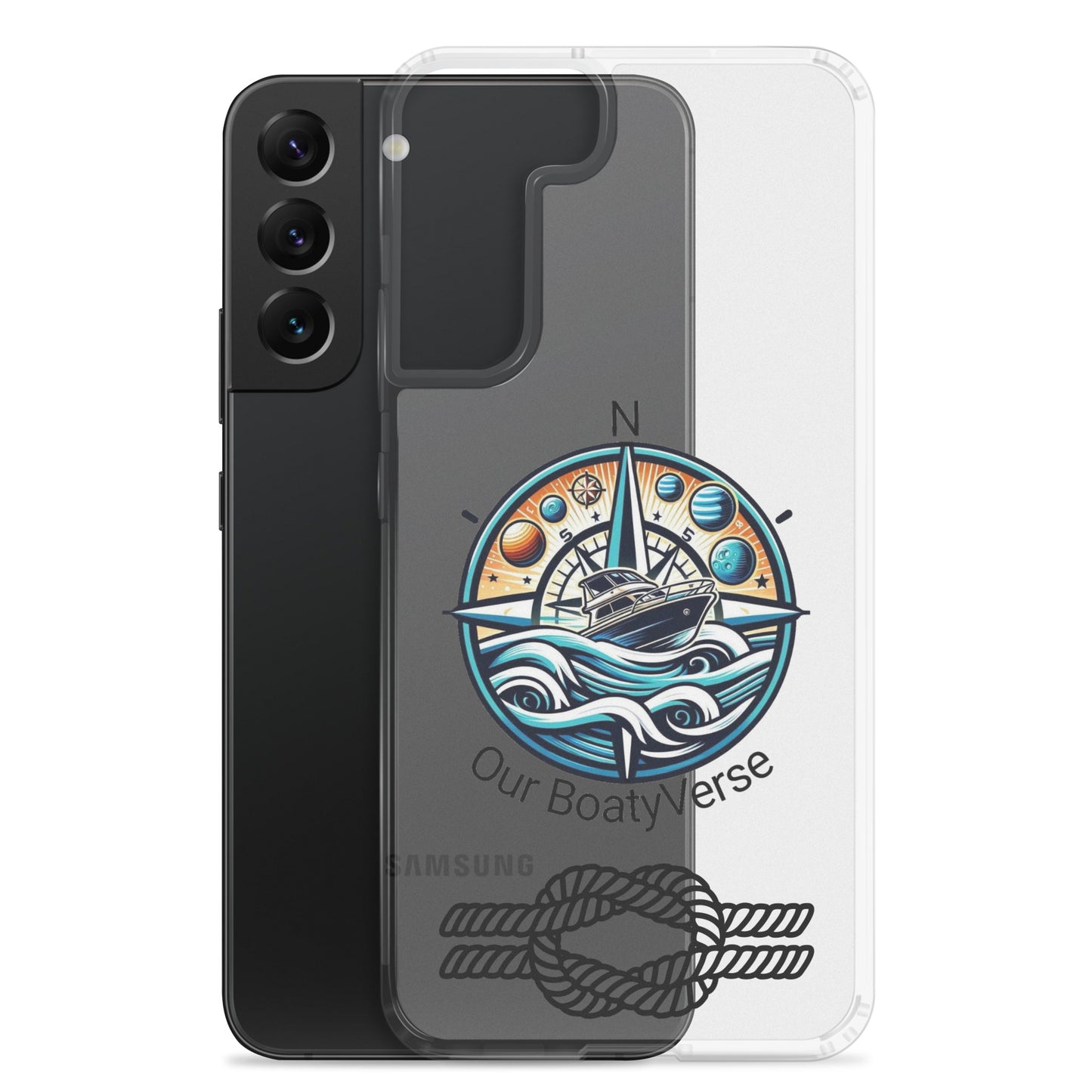 Stylish Clear Case for latest Samsung® phones by Our BoatyVerse