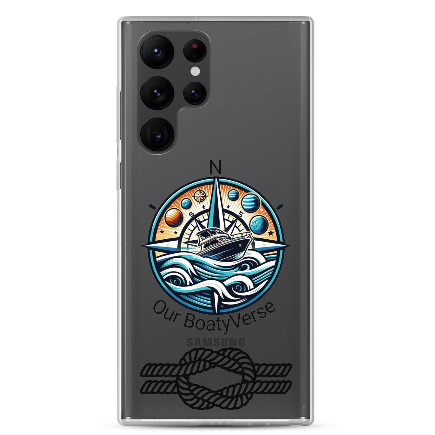 Stylish Clear Case for latest Samsung® phones by Our BoatyVerse