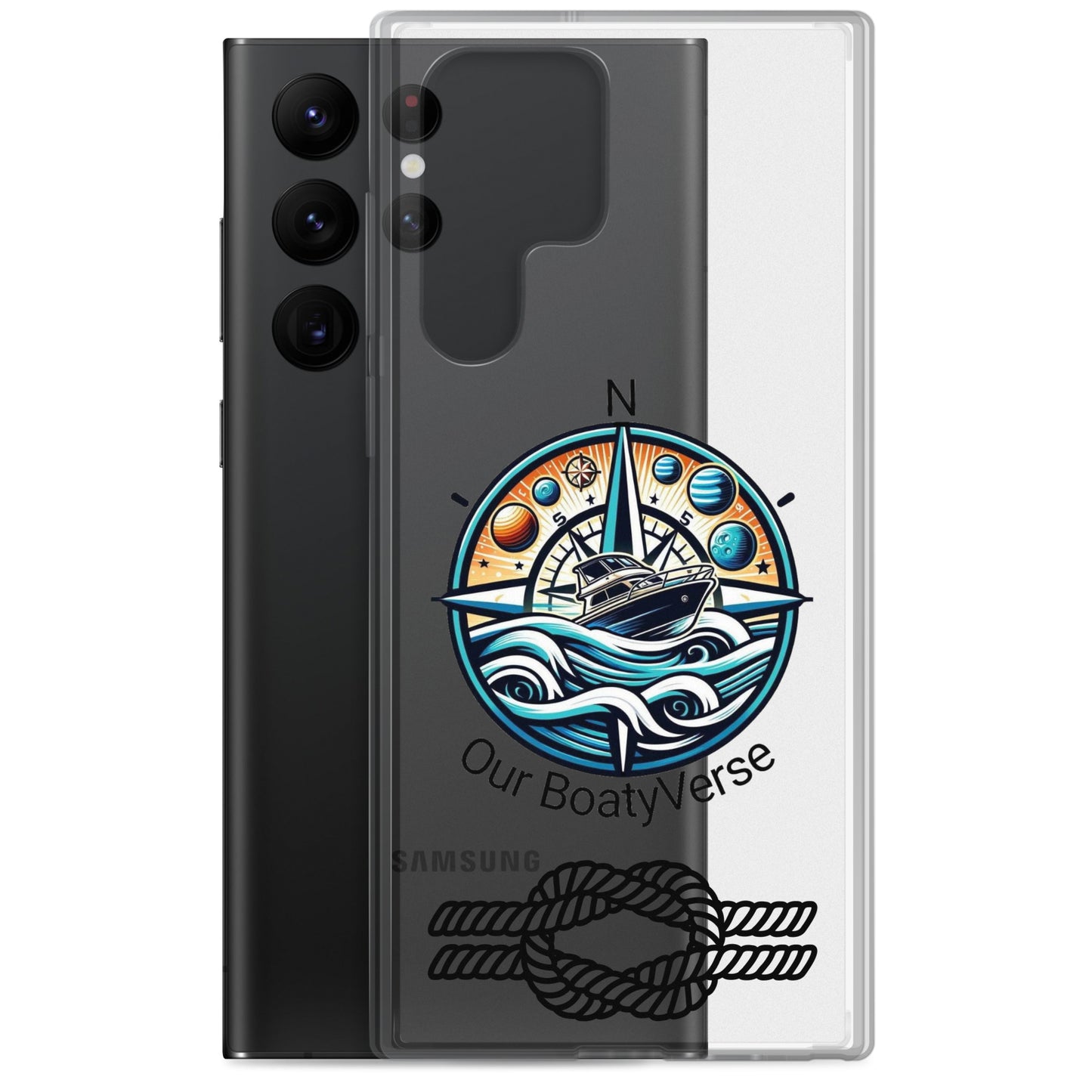 Stylish Clear Case for latest Samsung® phones by Our BoatyVerse