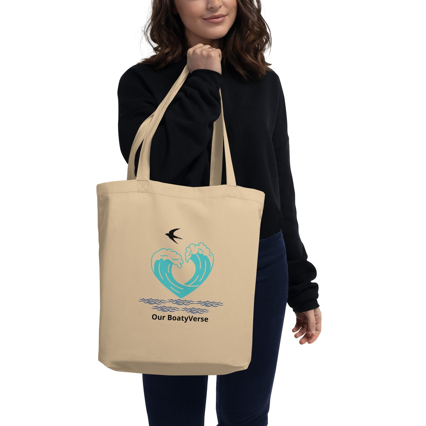 Love The Ocean Eco Tote Bag by Our BoatyVerse