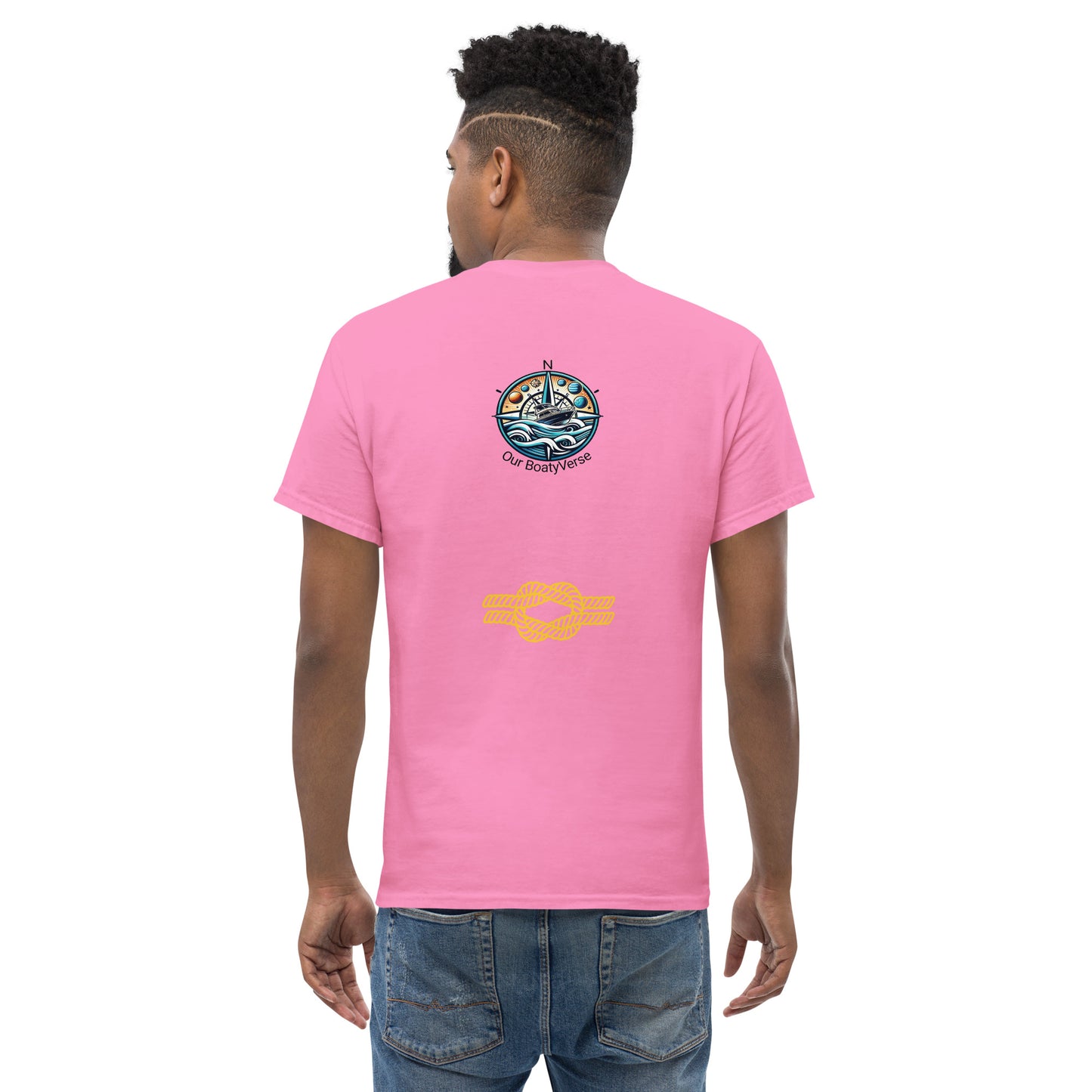 Sailing Around the Universe, Men's classic tee by Our BoatyVerse