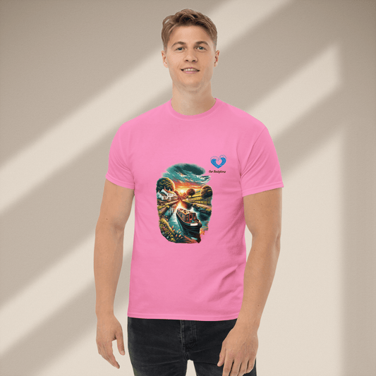 Narrowboat dreams, Men's T-Shirt by Our BoatyVerse
