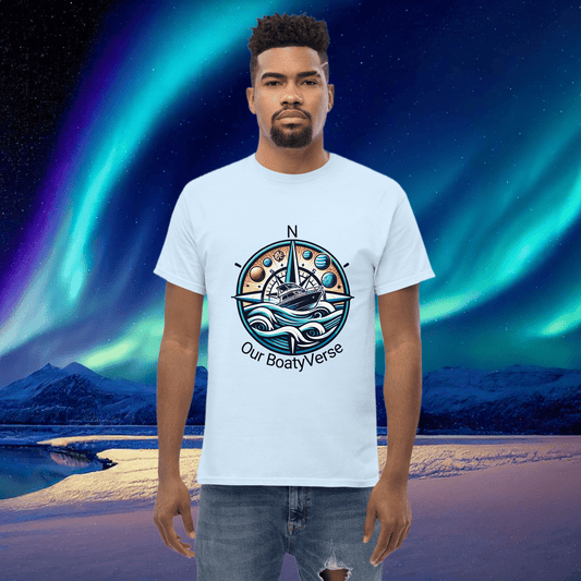 Can you feel the BoatyVerse? Men's cotton T-Shirt by Our BoatyVerse