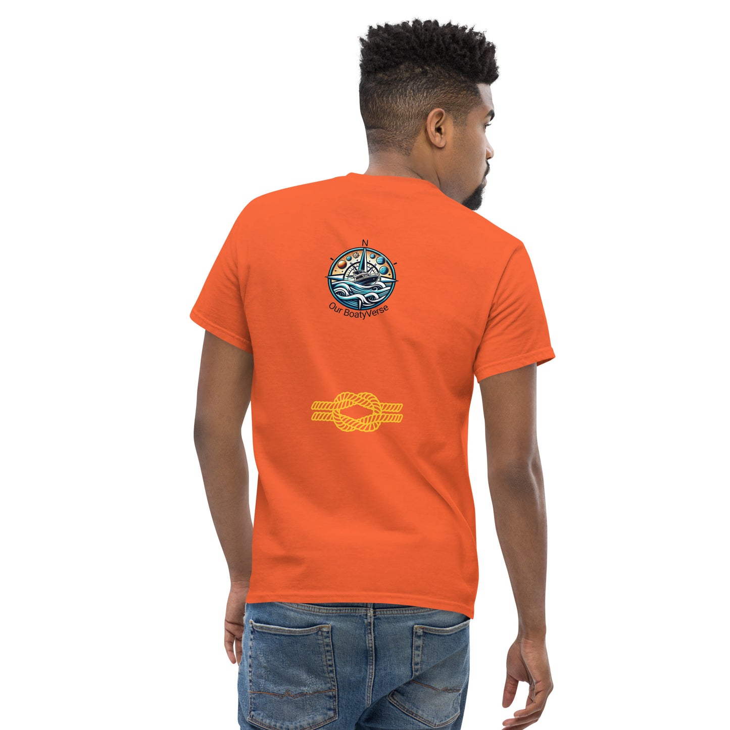 Sailing Around the Universe, Men's classic tee by Our BoatyVerse