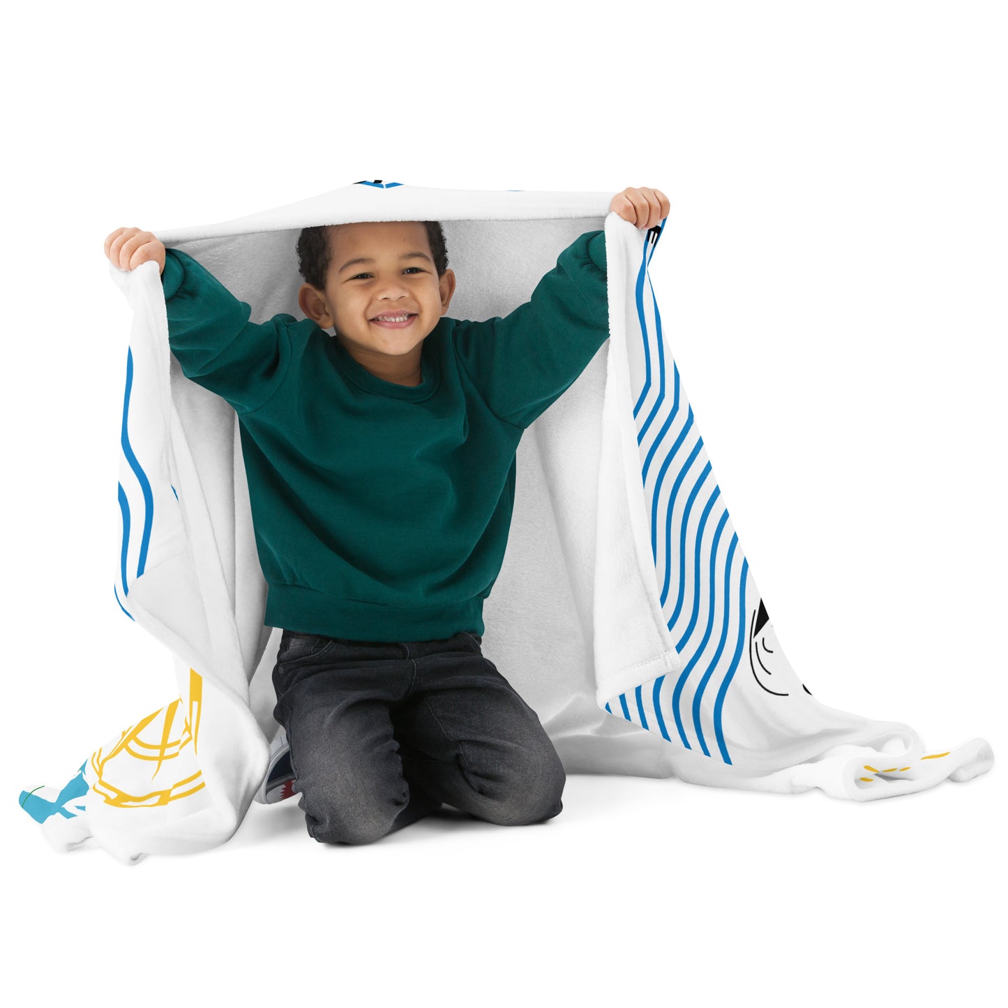 Fun and Bright Throw Blanket by Our BoatyVerse