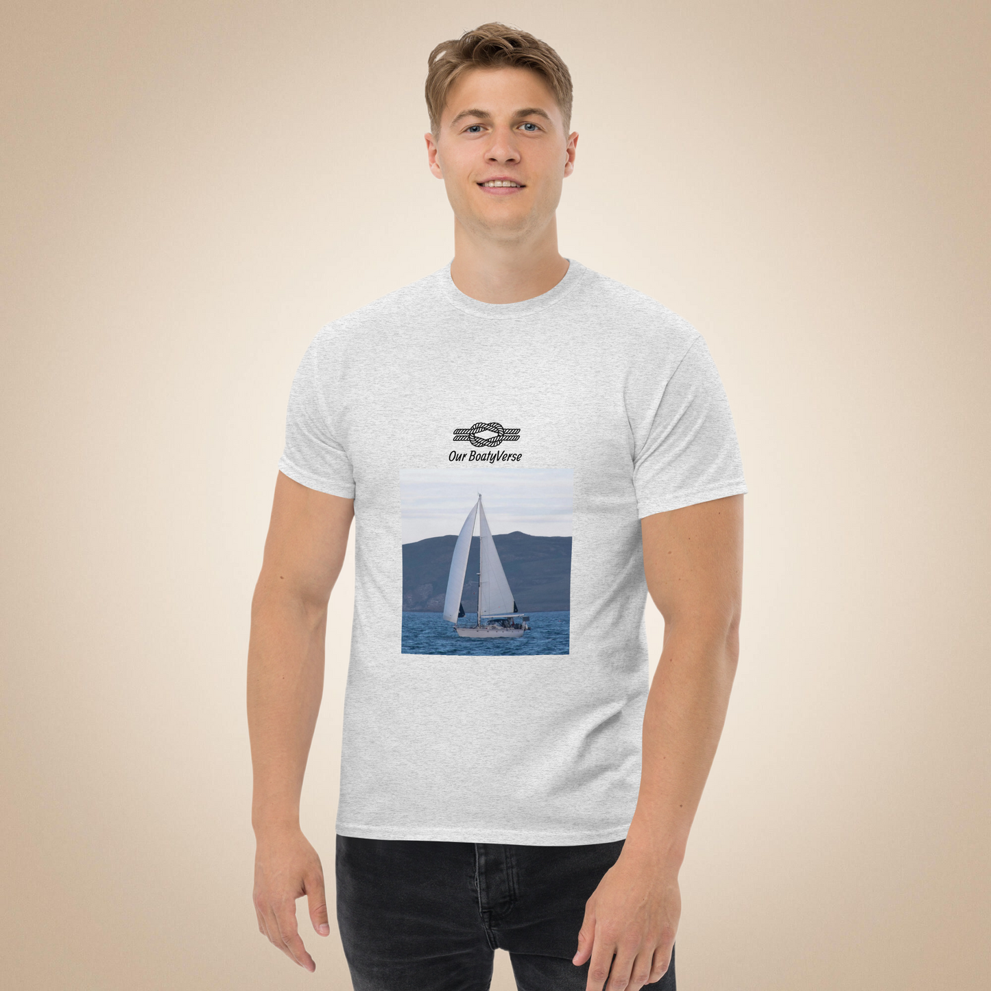 We are Sailing Classic Unisex Tee by Our BoatyVerse