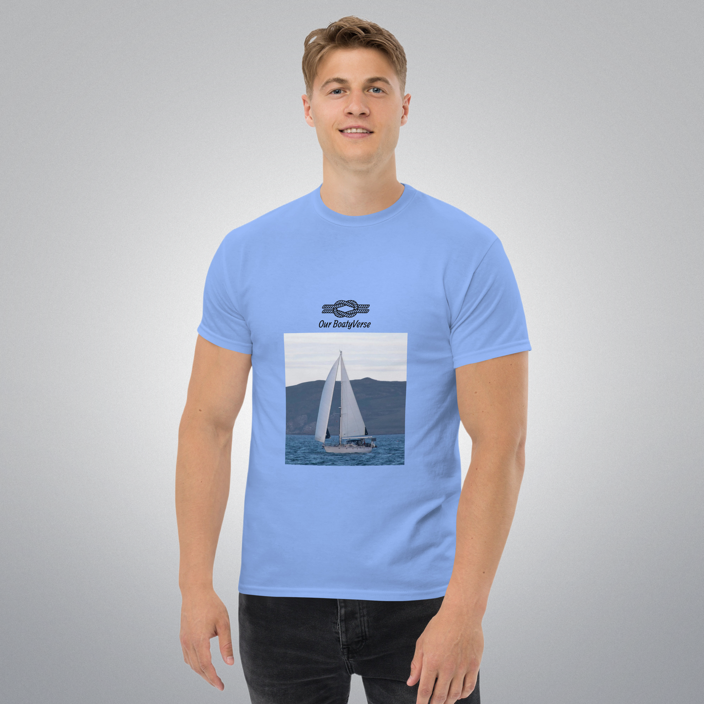 We are Sailing Classic Unisex Tee by Our BoatyVerse