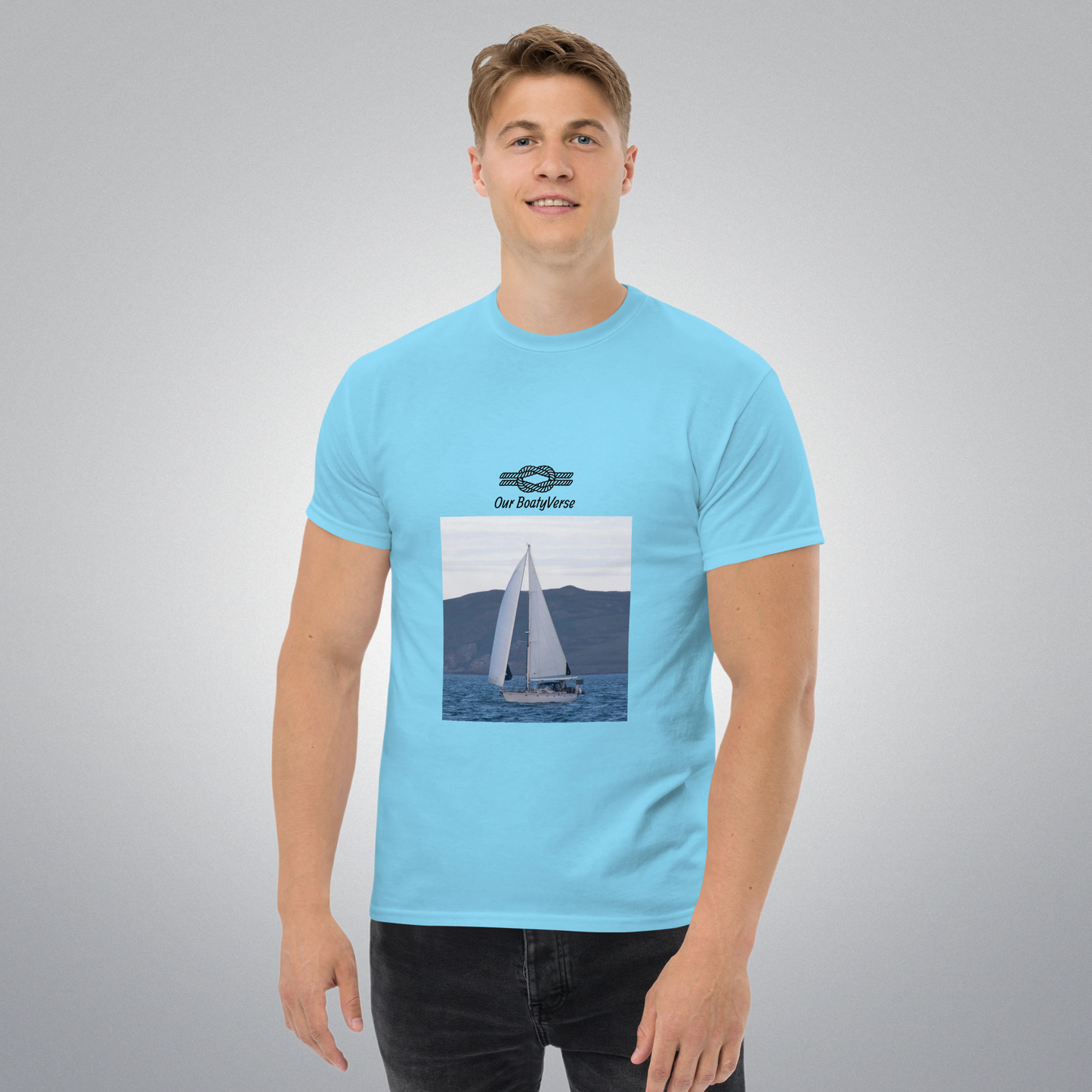We are Sailing Classic Unisex Tee by Our BoatyVerse
